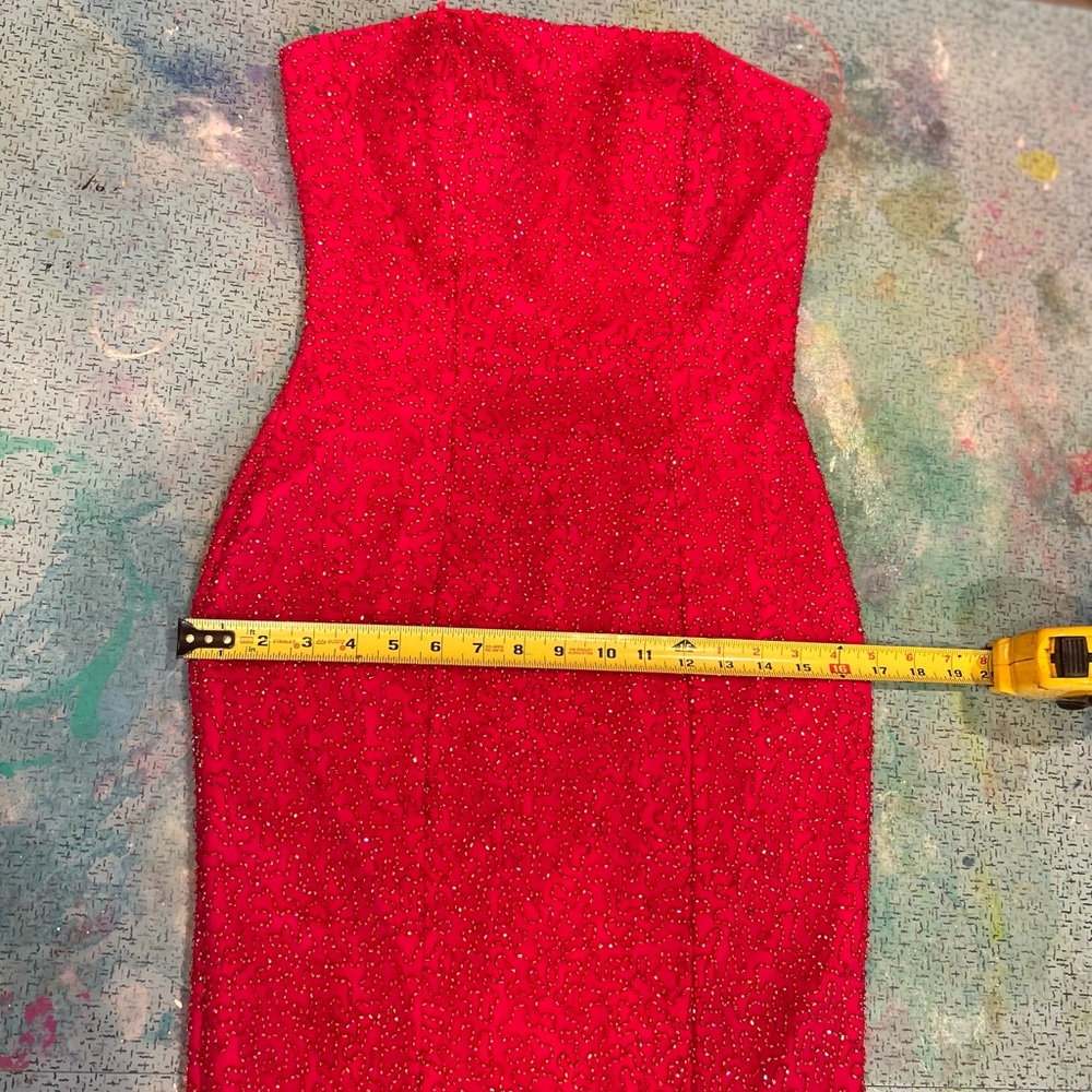 Y2K Raspberry Beaded Gown - Picture 15 of 16